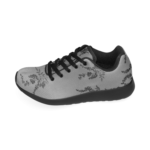 Tiny black flowers Women’s Running Shoes (Model 020)