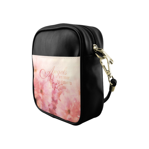 Pink Cherry Blossom for Angels Sling Bag (Model 1627)