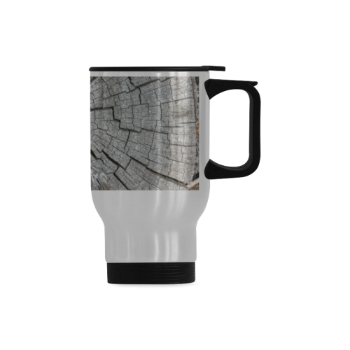 Dried Tree Stump Travel Mug (Silver) (14 Oz)