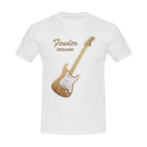American Fender Stratocaster Men's Slim Fit T-shirt (Model T13)