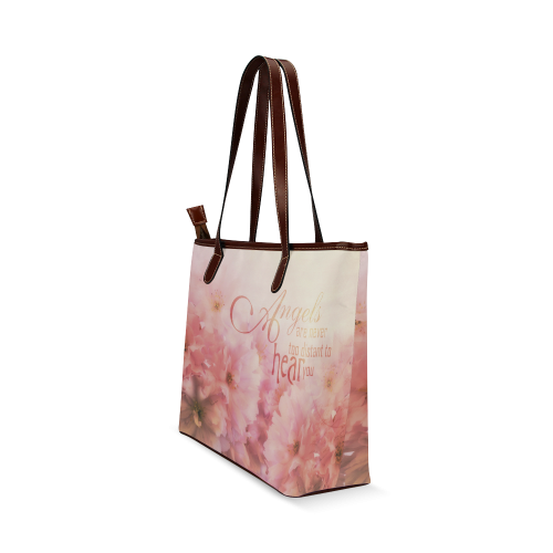 Pink Cherry Blossom for Angels Shoulder Tote Bag (Model 1646)