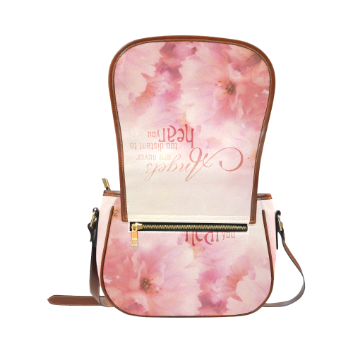 Pink Cherry Blossom for Angels Saddle Bag/Large (Model 1649)