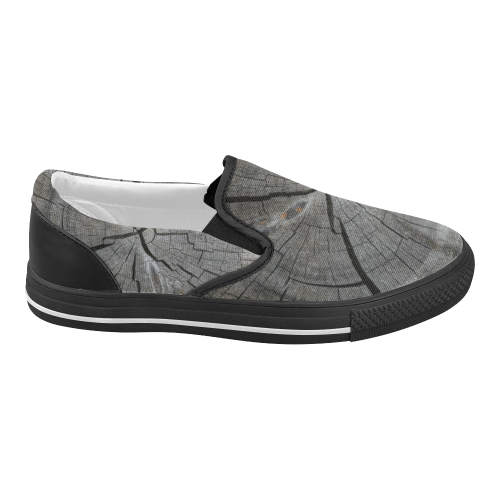 Dried Tree Stump Women's Slip-on Canvas Shoes (Model 019)