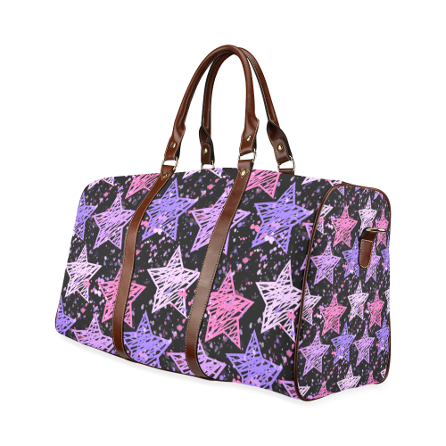 Painted Stars Waterproof Travel Bag/Large (Model 1639)