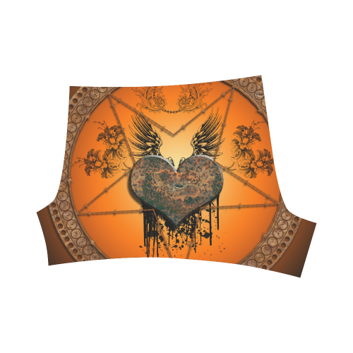 Wonderful heart made of rusty metal Briseis Skinny Shorts (Model L04)