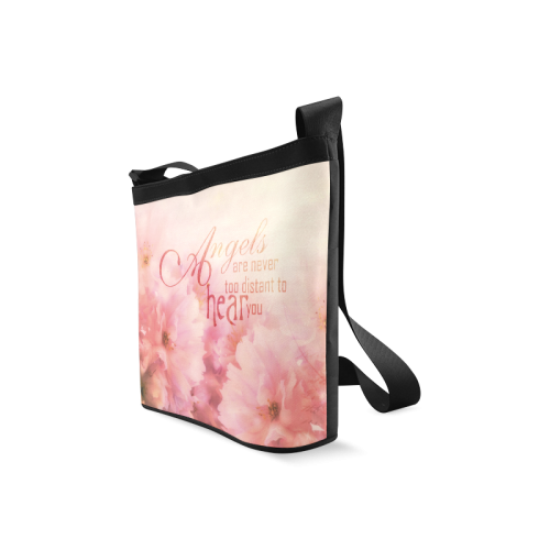 Pink Cherry Blossom for Angels Crossbody Bags (Model 1613)