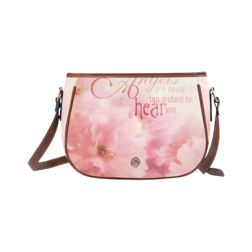 Pink Cherry Blossom for Angels Saddle Bag/Large (Model 1649)