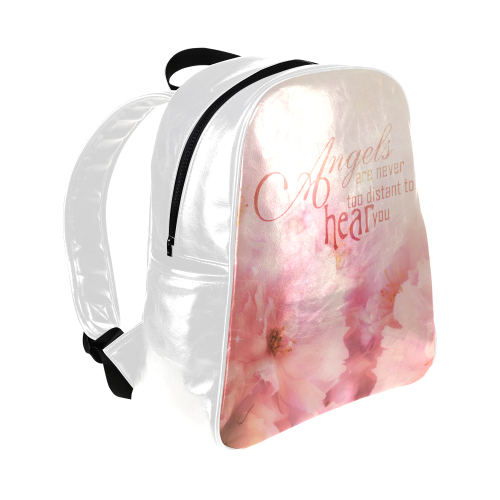 Pink Cherry Blossom for Angels Multi-Pockets Backpack (Model 1636)