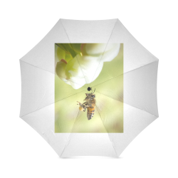 Macro of Bee in Flight Foldable Umbrella (Model U01)