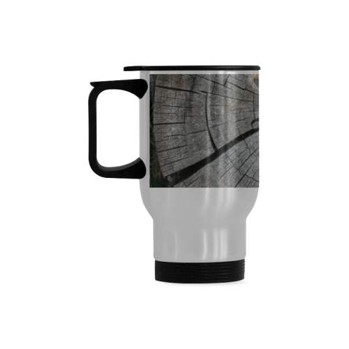 Dried Tree Stump Travel Mug (Silver) (14 Oz)