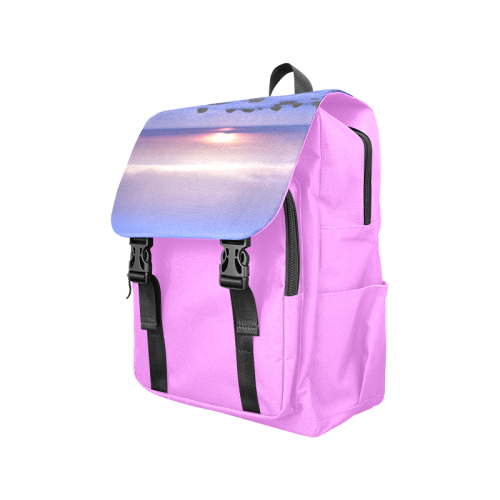 Blue and Purple Sunset Casual Shoulders Backpack (Model 1623)