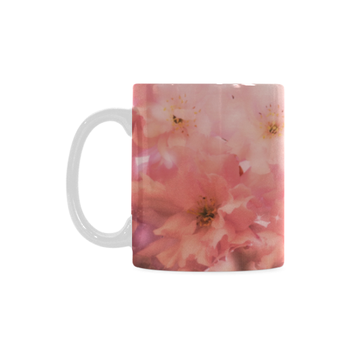 Pink Cherry Blossom for Angels White Mug(11OZ)