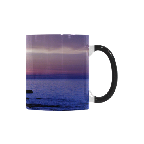 Blue and Purple Sunset Custom Morphing Mug