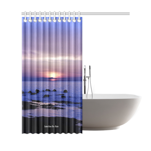 Blue and Purple Sunset Shower Curtain 69"x72"