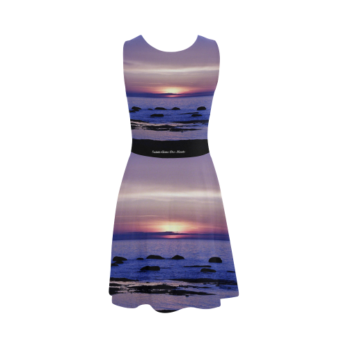Blue and Purple Sunset Atalanta Sundress (Model D04)