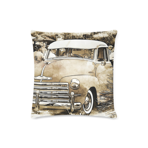 Vintage Chevrolet Chevy Truck Custom Zippered Pillow Case 16"x16" (one side)