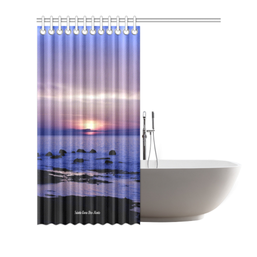 Blue and Purple Sunset Shower Curtain 66"x72"
