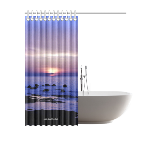 Blue and Purple Sunset Shower Curtain 60"x72"