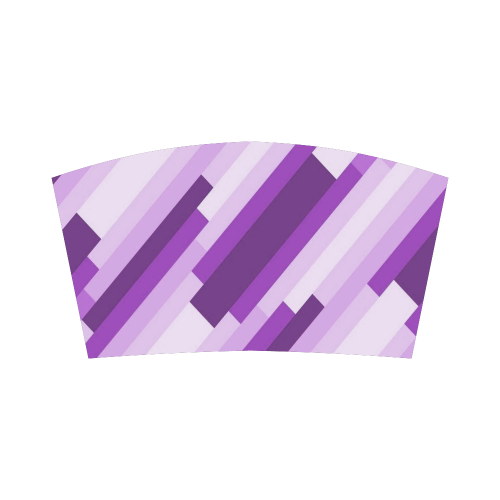 Shades Of Purple Diagonal Stripes Bandeau Top