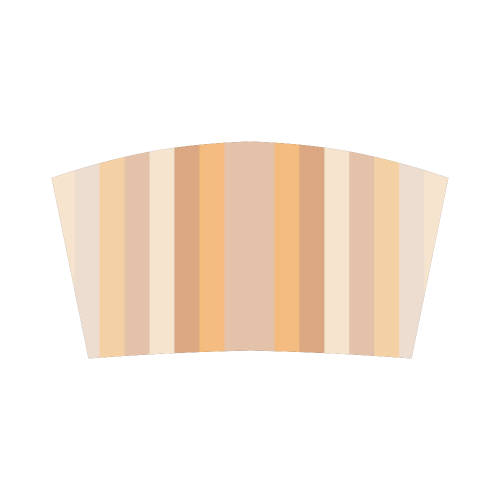 Vertical Peach Gradient Stripes Bandeau Top