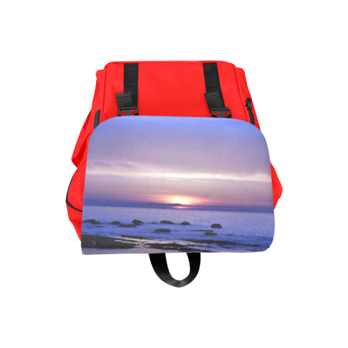 Blue and Purple Sunset Casual Shoulders Backpack (Model 1623)