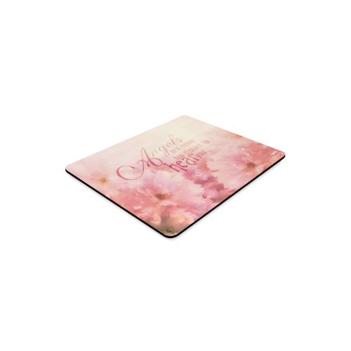 Pink Cherry Blossom for Angels Rectangle Mousepad