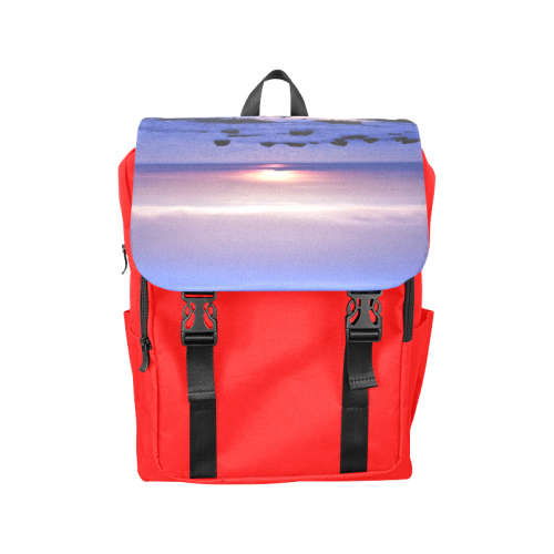 Blue and Purple Sunset Casual Shoulders Backpack (Model 1623)