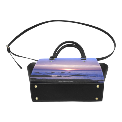 Blue and Purple Sunset Classic Shoulder Handbag (Model 1653)