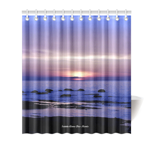 Blue and Purple Sunset Shower Curtain 66"x72"