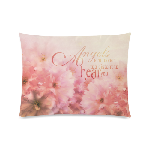 Pink Cherry Blossom for Angels Custom Picture Pillow Case 20"x26" (one side)