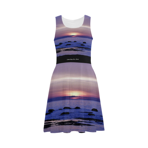 Blue and Purple Sunset Atalanta Sundress (Model D04)
