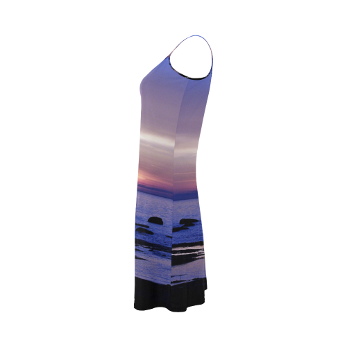 Blue and Purple Sunset Alcestis Slip Dress (Model D05)