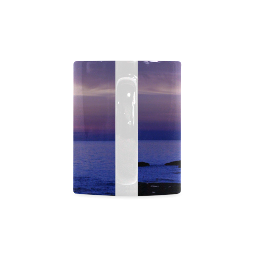 Blue and Purple Sunset White Mug(11OZ)