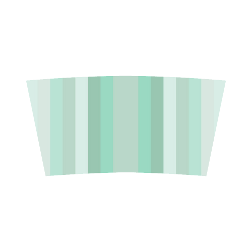 Vertical Mint Green Gradient Stripes Bandeau Top