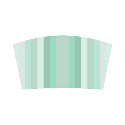 Vertical Mint Green Gradient Stripes Bandeau Top