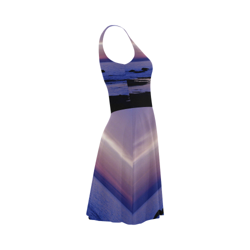 Blue and Purple Sunset Atalanta Sundress (Model D04)