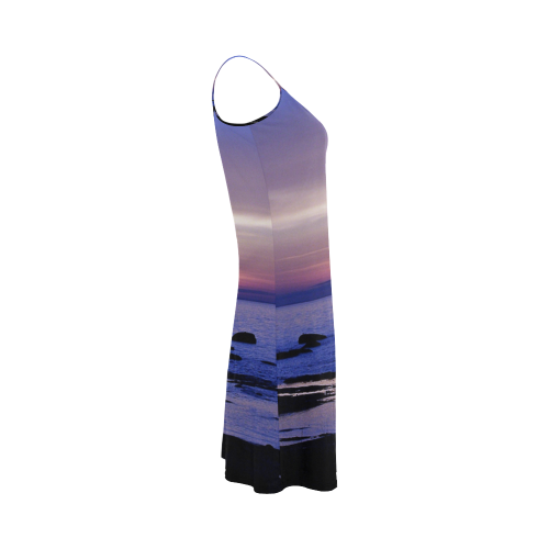 Blue and Purple Sunset Alcestis Slip Dress (Model D05)