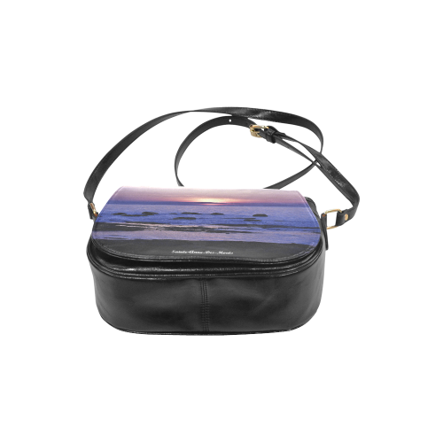 Blue and Purple Sunset Classic Saddle Bag/Large (Model 1648)