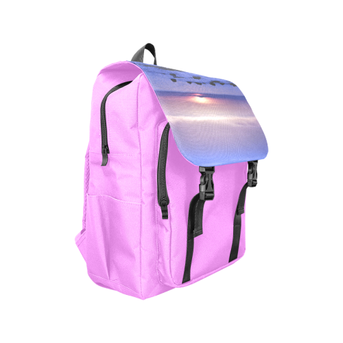 Blue and Purple Sunset Casual Shoulders Backpack (Model 1623)