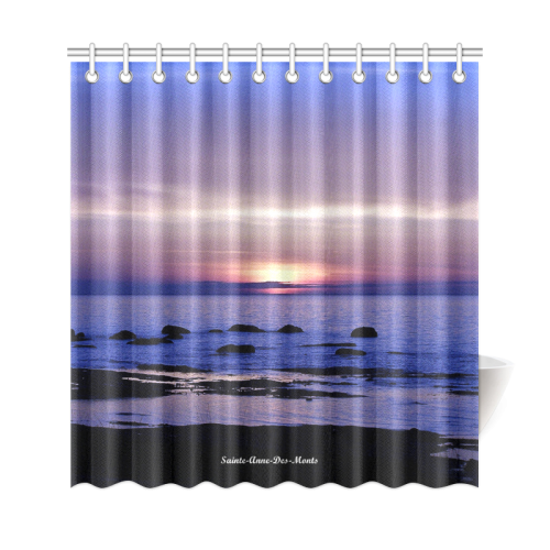 Blue and Purple Sunset Shower Curtain 69"x72"