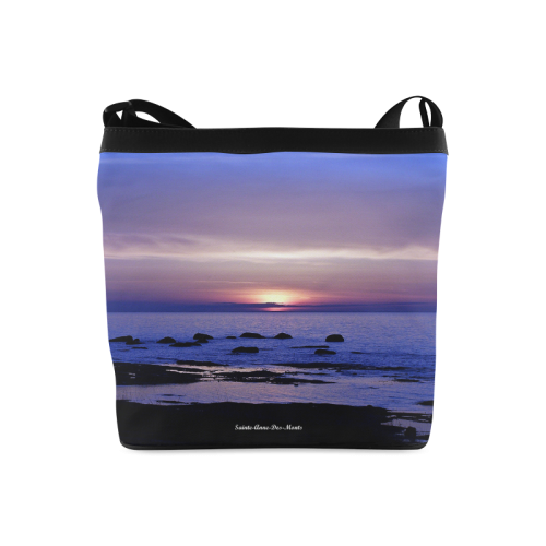 Blue and Purple Sunset Crossbody Bags (Model 1613)