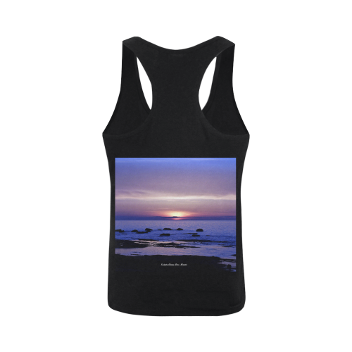 Blue and Purple Sunset Men's I-shaped Tank Top (Model T32)