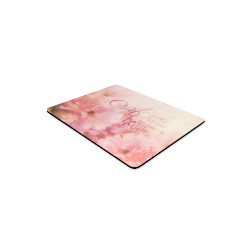 Pink Cherry Blossom for Angels Rectangle Mousepad