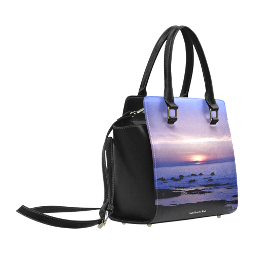 Blue and Purple Sunset Classic Shoulder Handbag (Model 1653)