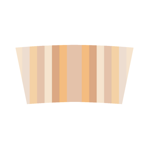 Vertical Peach Gradient Stripes Bandeau Top