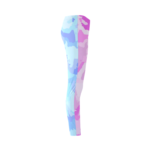 camouflage , aqua Cassandra Women's Leggings (Model L01)