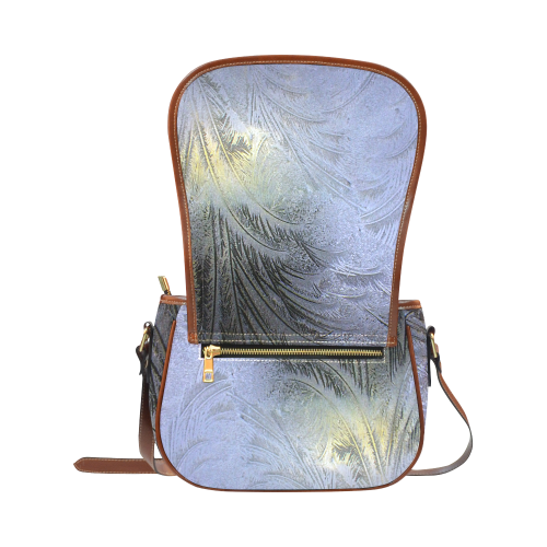 Iceflower macro Saddle Bag/Large (Model 1649)
