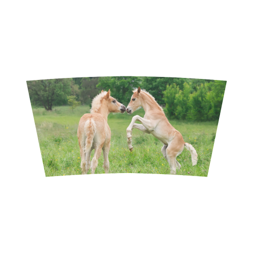 Haflinger Horses Cute Funny Pony Foals Playing Horse Rearing Bandeau Top