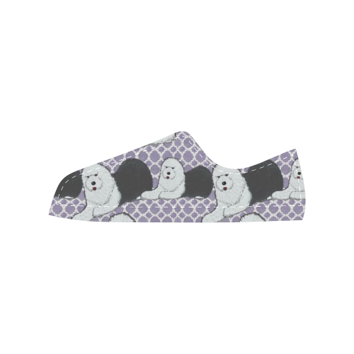 purple oes Women's Classic Canvas Shoes (Model 018)