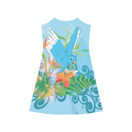 Cute budgies Alcestis Slip Dress (Model D05)